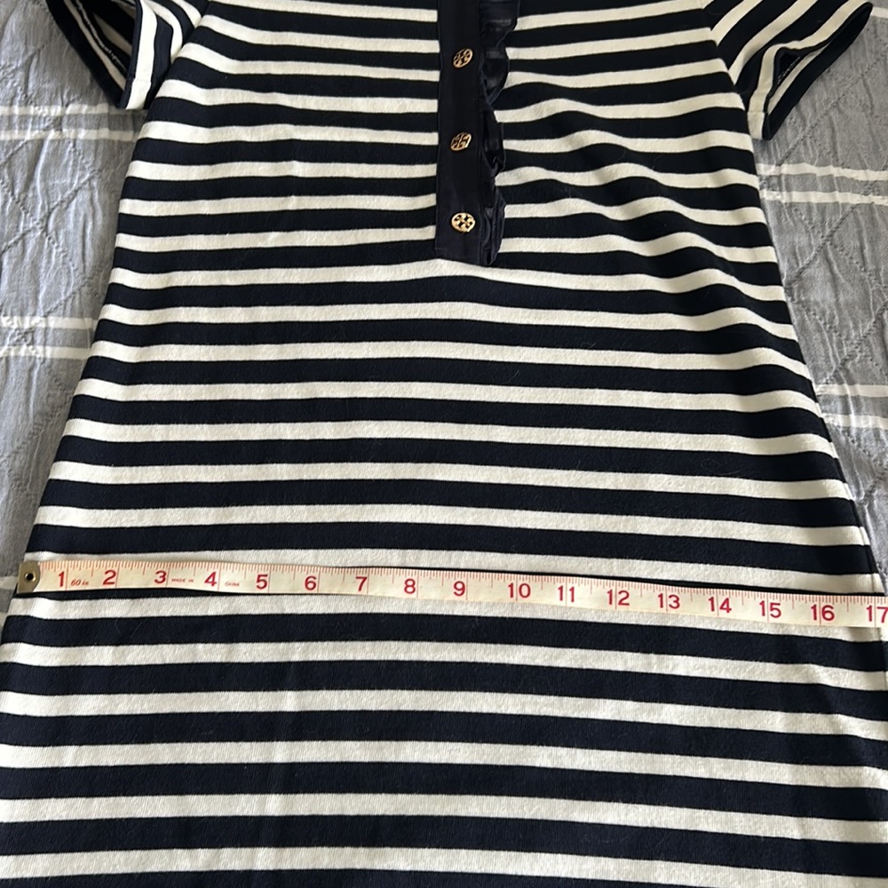 Tory Burch stripe t-shirt dress navy white ๐โฅ๏ธ๐XS - Picture 3 of 6